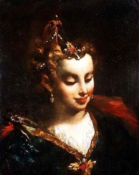 GUARDI, Francesco Pharaohs Daughter after Palma Il Norge oil painting art